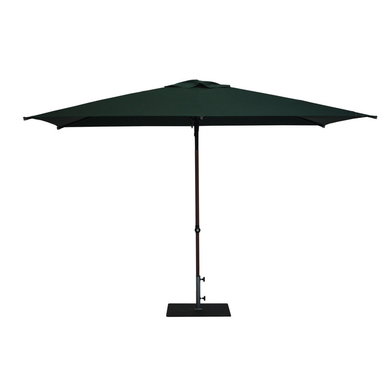 Aolaith 300cm X 200cm Rectangular Market Parasol, Green