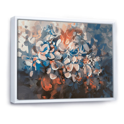 «Abstract Blooming Grunge Bouquet», reproduction sur toile