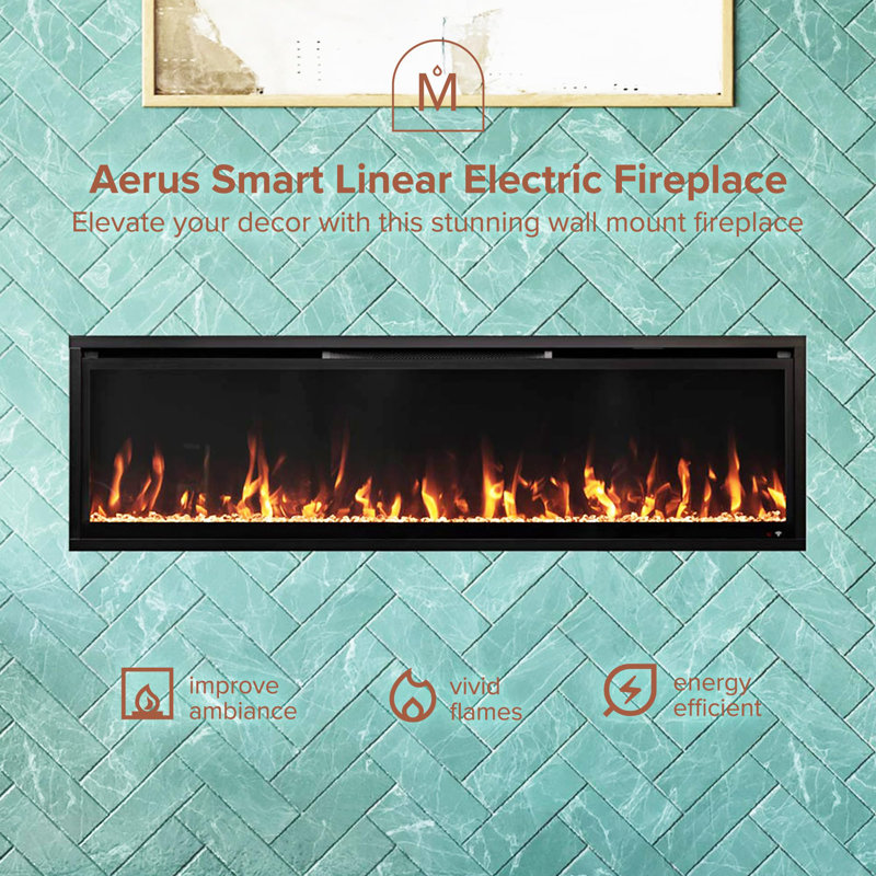 Wyman Linear Stone Mantel & 50" Firebox Me-2408m-stn-50