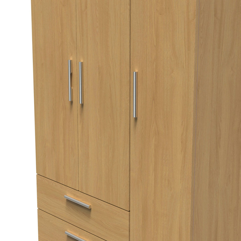 Borgeson Manufactured Wood Wardrobe, Modern Oak