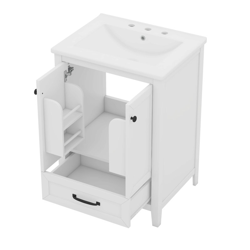 Meuble-lavabo 24 po avec tiroir et portes