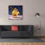 Toile épique Graffiti «Chick With Sticks» par Lucia Heffernan, 37 po x 37 po-912797766