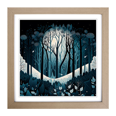 Winter Forest Ornamental - Framed Print