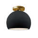 Single Light Ceramic LED Semi Flush Mount