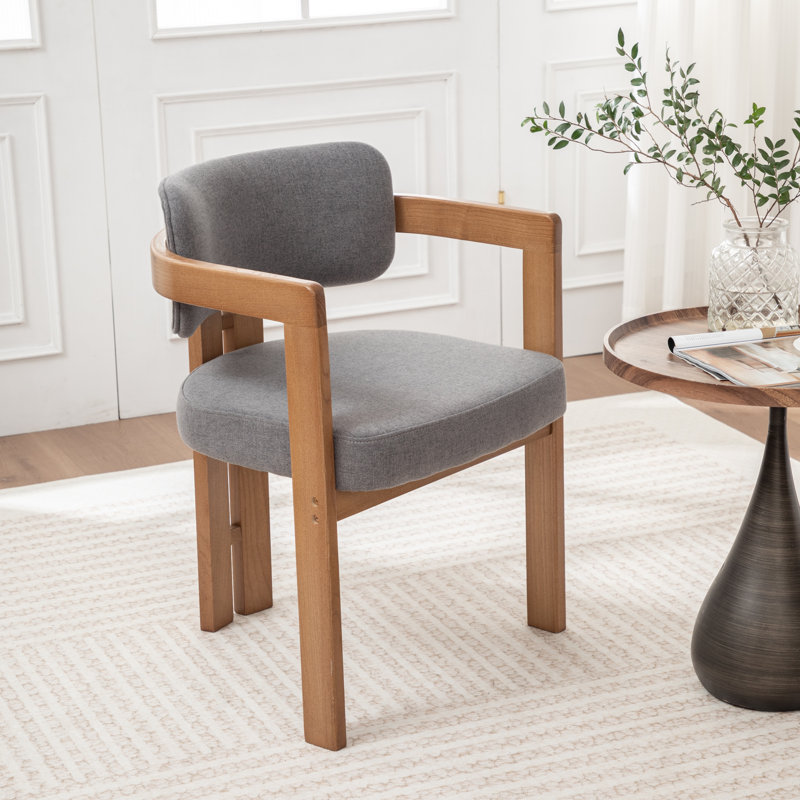 Chaise rembourrée Bula, Gris