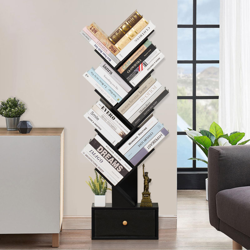 Bibliothèque standard H 46,06 "x l 14,57", Noir