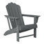 Chaise Adirondack d'extérieur en poly avec table d'appoint et repose-pieds-445820942