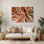 «Biomorphic Abstraction 18», art mural en métal brun-419355443