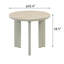 Table de bout, plateau en céramique et finition gris clair