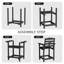 Chaise 2 pièces Adirondack pour l'extérieur avec plateau de connexion 2 pièces-1476215724
