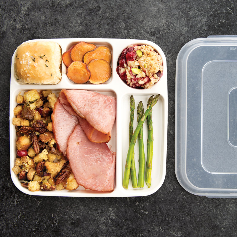 Plastic Divided Serving Dish with Lid