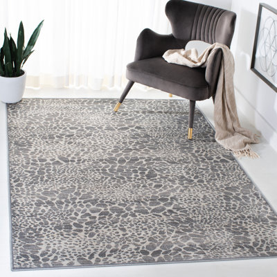 Osbourne Animal Print Viscose Area Rug
