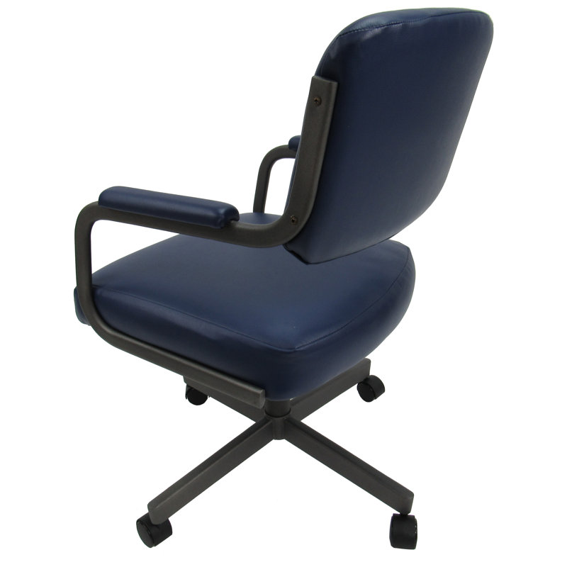 Chaise avec accoudoirs en métal Denison