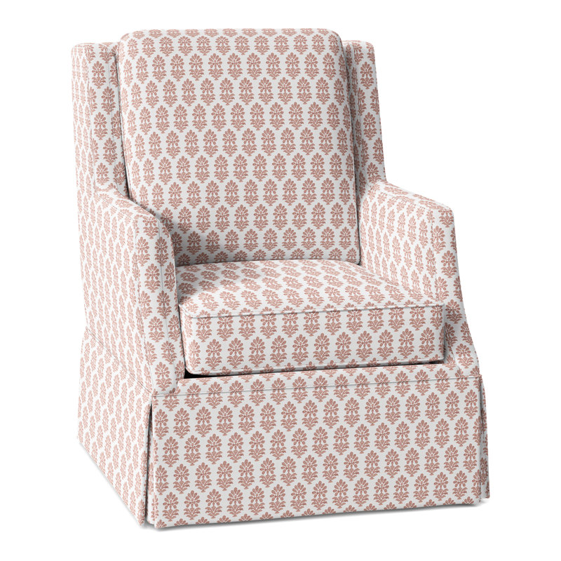 Fauteuil à oreilles l 31,5 po Savannah, Perigold Francine Dusty Rose