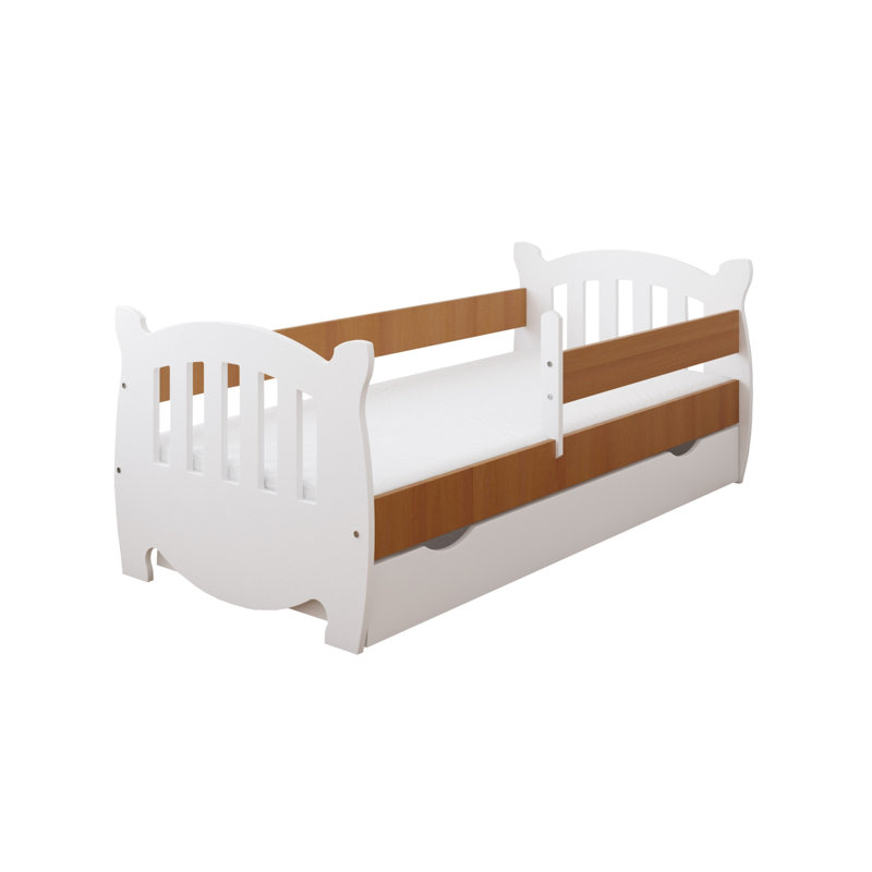 Langston Cabin Bed with Storage Included, 80 x 140 cm, Alder