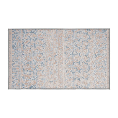 Machine Washable Gray Area Rug