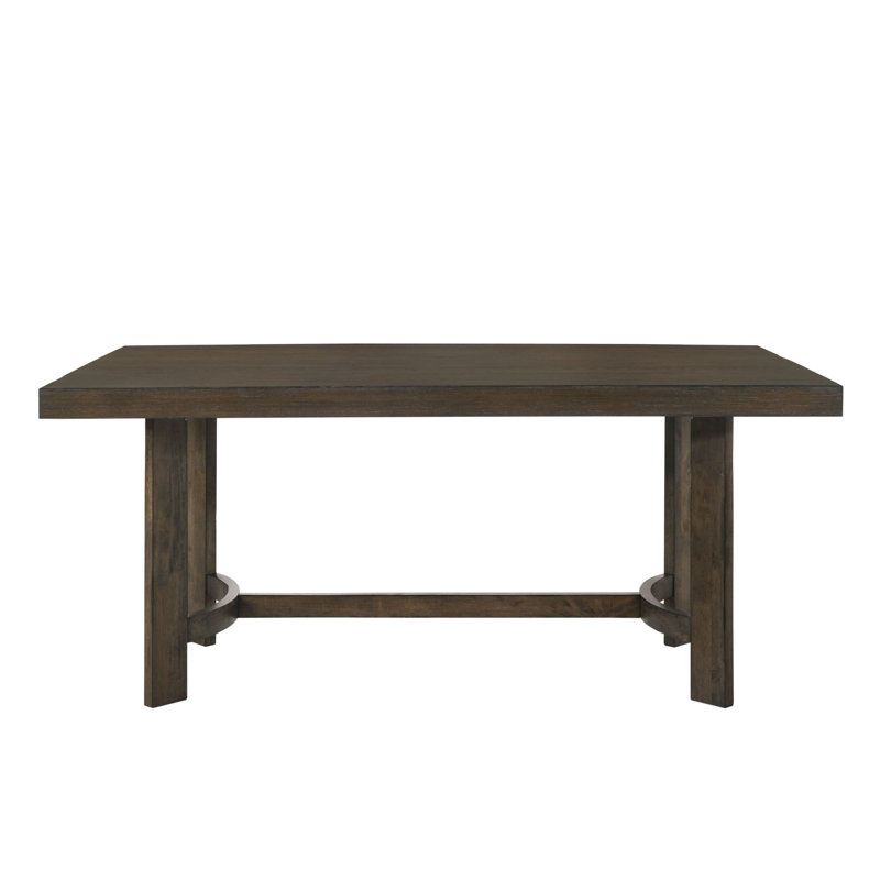 Weathered Oak Finish Dining Table