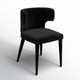 Emma Upholstered Wingback Side Chair