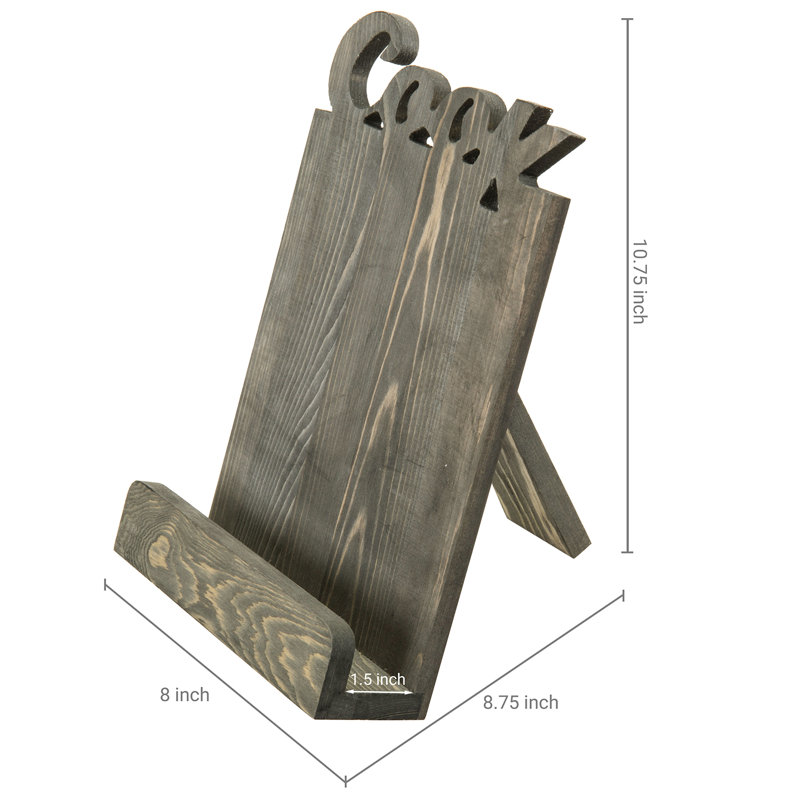 Porte-livre de cuisine en bois massif Mygift