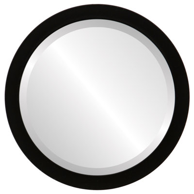 Miroir d’appoint ronde encadrée akien