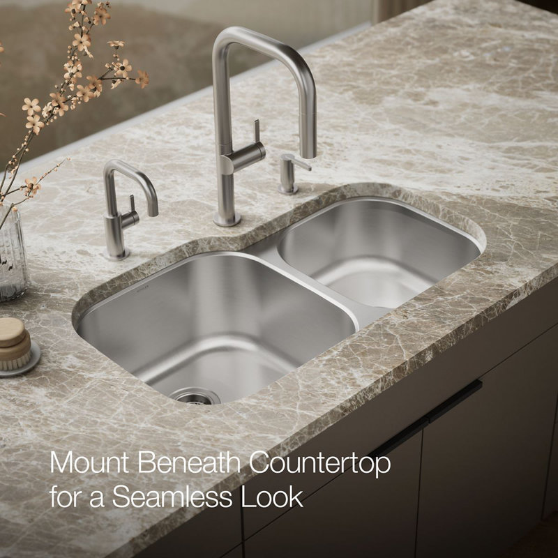 Undertone® 35-1/8" L x 20-1/8" W Undermount Kitchen Sink