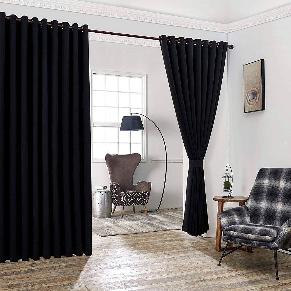 WARM HOME DESIGNS Nicole Polyester Room Darkening Curtain Pair