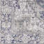 Tapis oriental gris / ivoire tissé à la machine-1815423173