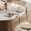 Ensemble de table de salle à manger à piédestal de taille moyenne avec chaises ergonomiques en similicuir-130030575-130030576-130030578