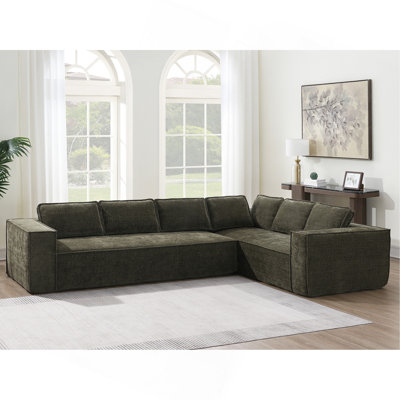 Boneless Minimalist Modular Sofa Set for Living Room Wrinkle-Resistant and Comfortable
