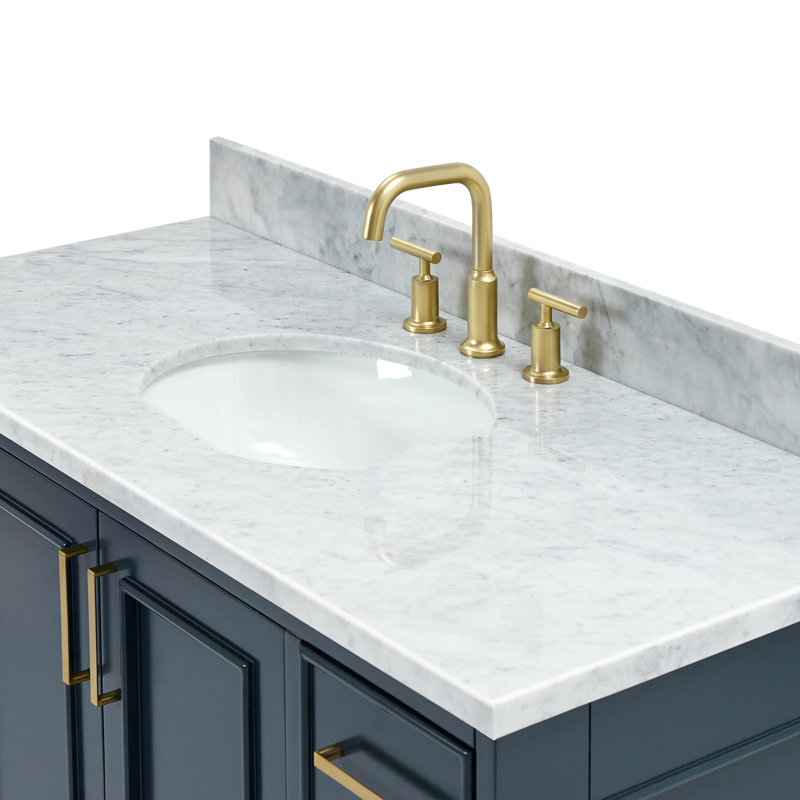 Ensemble de meuble-lavabo simple 49 po Abita, Bleu minuit