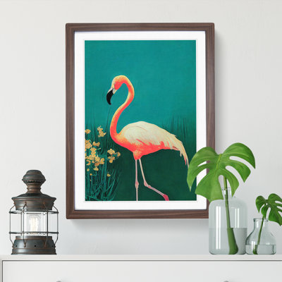 Walking Flamingo - Wall Art