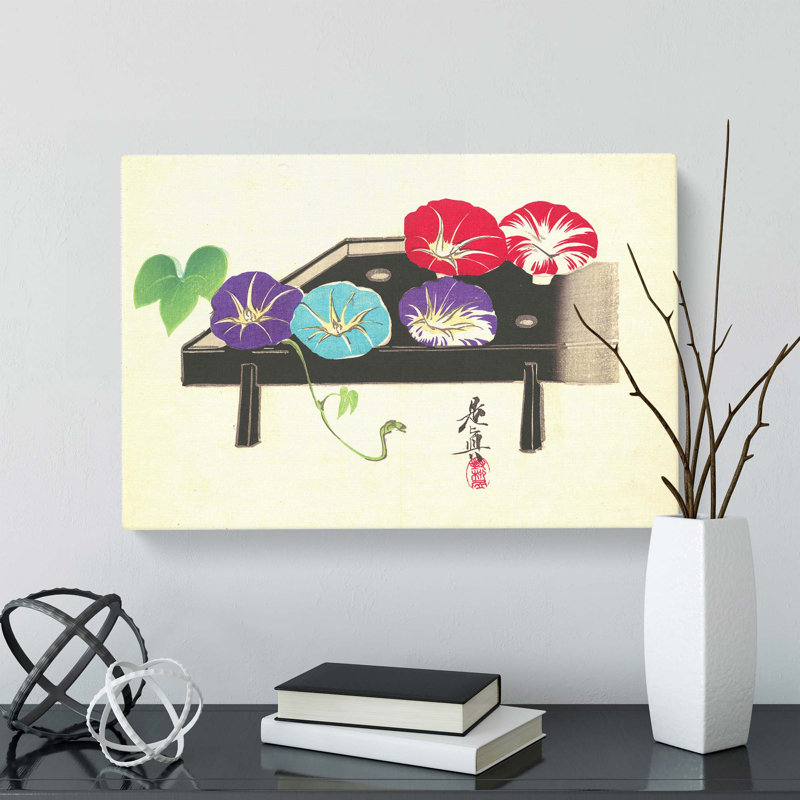 Morning Glories by Shibata Zeshin - Wrapped Canvas, 35cm H x 50cm W x 3cm D