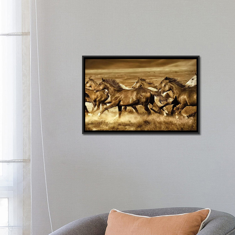 " Unbroken " by Lisa Dearing, 18" H x 26" W x 1.5" D, Black Framed Canvas