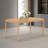 Rectangular Solid Wood Base Dining Table-897121361