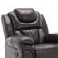 Fauteuil inclinable manuel de cinéma maison avec bande lumineuse à DEL pour le salon-605132452
