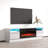63" Modern TV Stand with Electric Fireplace, High Gloss Finish, Media Storage-70760401