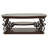 2-Shelf Glass Top Coffee Table
