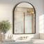 Miroir de salle de bain pour mur, miroir de salle de bain arqué pour meuble-lavabo au-dessus de l'évier, cadre en métal avec verre incassable HD pour entrée, salon, chambre à coucher-437225704-437225706-354296267