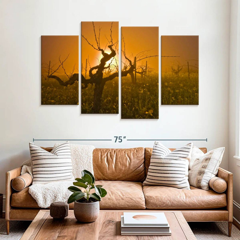 Alvord Empty Grapevine Vineyard, H 42 po x l 68 po