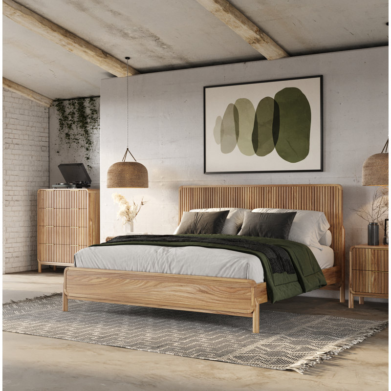 Lit en bois massif Luthien, Grand