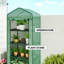 Outsunny 4 Tiers Mini Portable Greenhouse Compact 165H x 69L x 50W cm Green