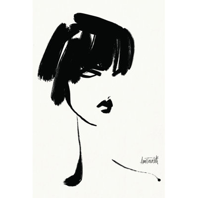 Brush Portrait III by Anne Tavoletti - Wrapped Canvas Painting
