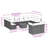 Vidaxl Garden Sofa Set Black