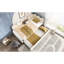 Lit de jour simple escamotable beige, structure en métal, espace, peau, petit lit, beige, matériau de la peau-129627167