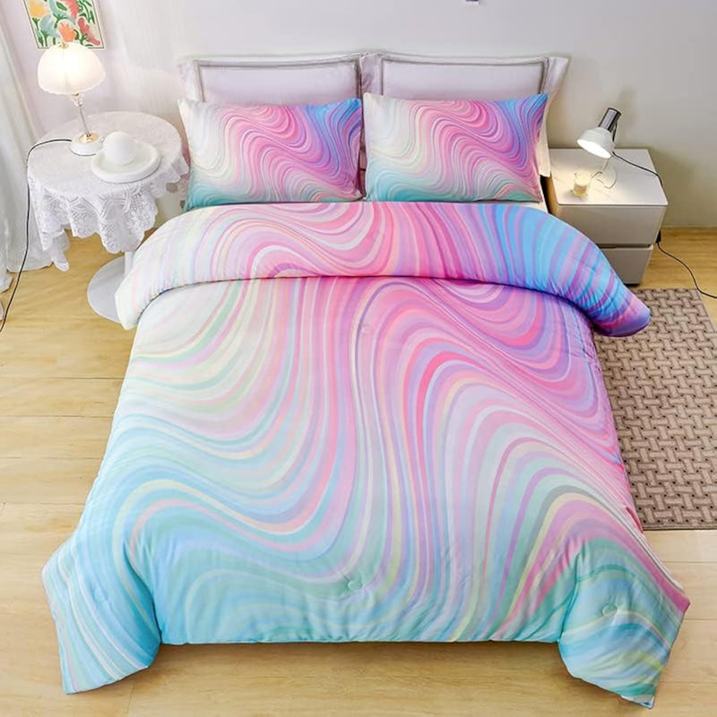 Édredon simple pour filles, 3 pièces