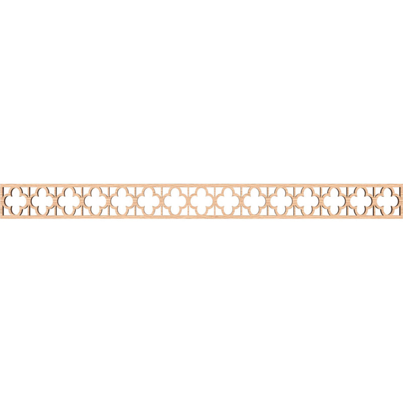 Moulure à panneau Woodall, Chêne rouge, H 4 po x l 46,375 po x P 0,375 po