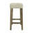 Abinaash 4-Person Dining Set with Button-Tufted Stools