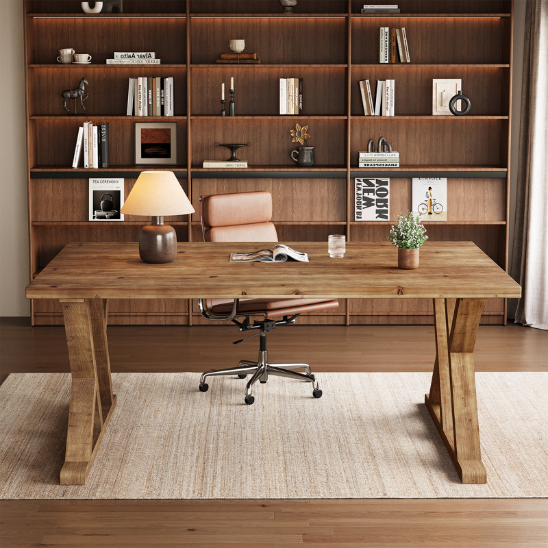 Solid Wood Executive Desk
