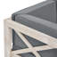 Chaise avec accoudoirs en bois gris R