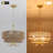 5 - Light Coastal-Inspired Dimmable Rattan Double Drum Candle Style Chandelier-704598111